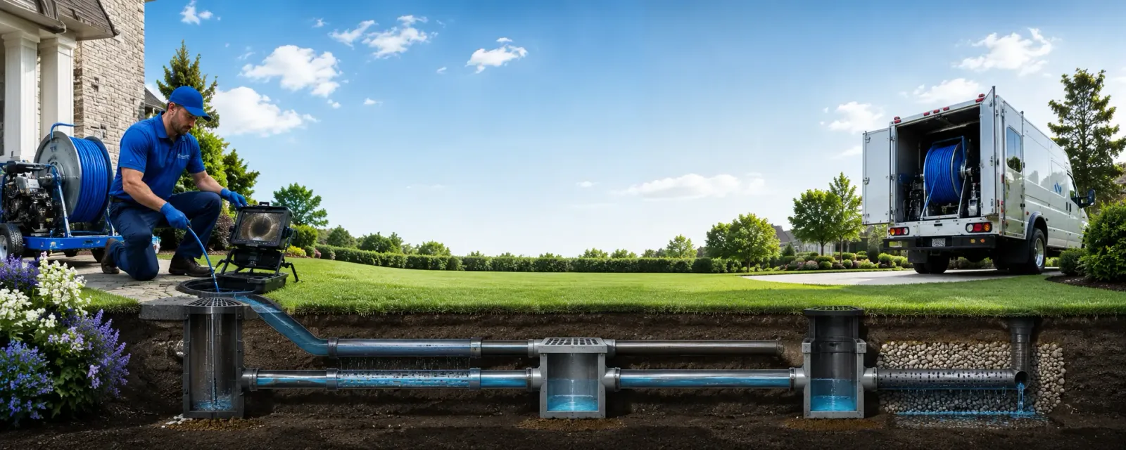 Outdoor drain cleaning information for Baldwin, IA